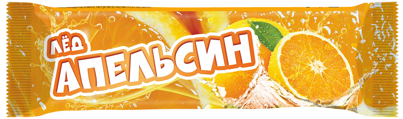 Лед винт со вкусом апельсина 60гр 1/40