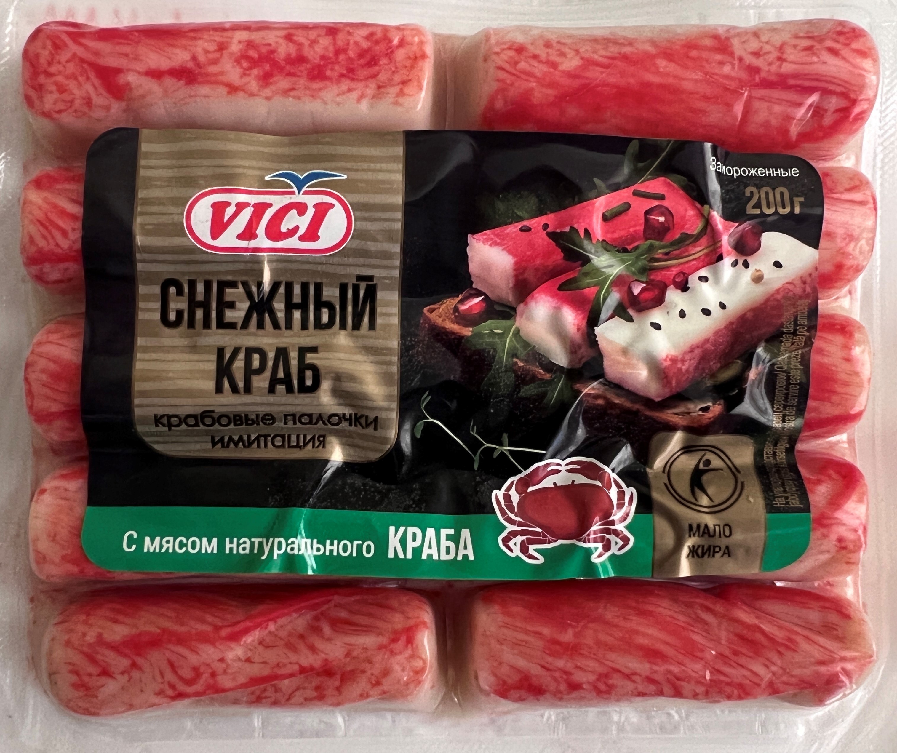 Крабовые палочки с мясом натурального краба